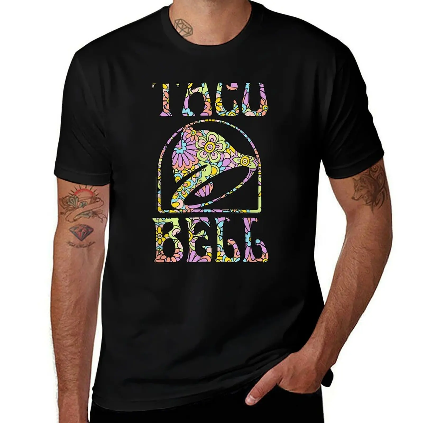 

Taco Bell Flower T-Shirt man t shirts cotton funny t shirts man T-Shirt