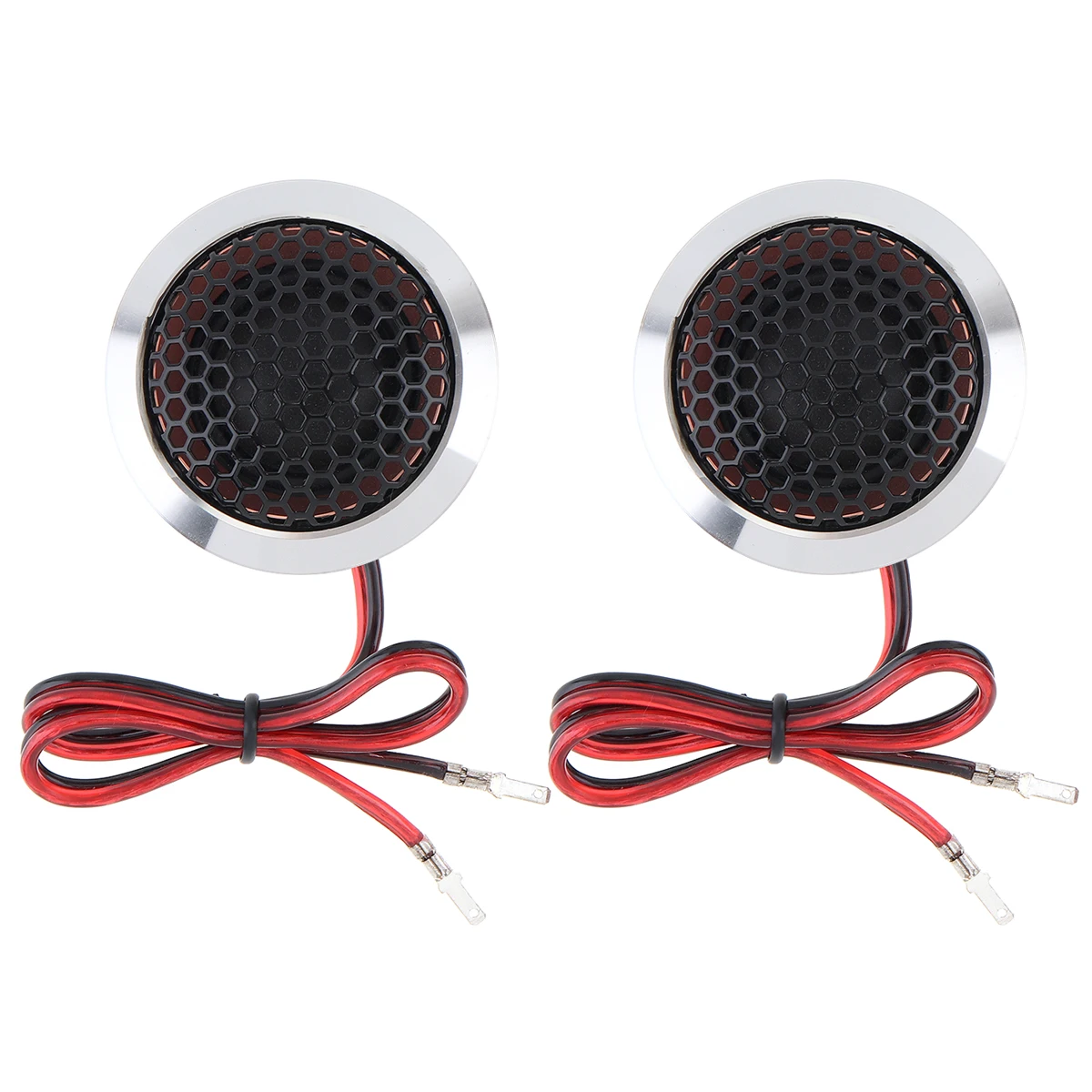 2pcs 250W T25 Metal Pressure Resistant Aluminum Alloy High Efficiency Mini Dome Tweeter Speakers for Car Audio System
