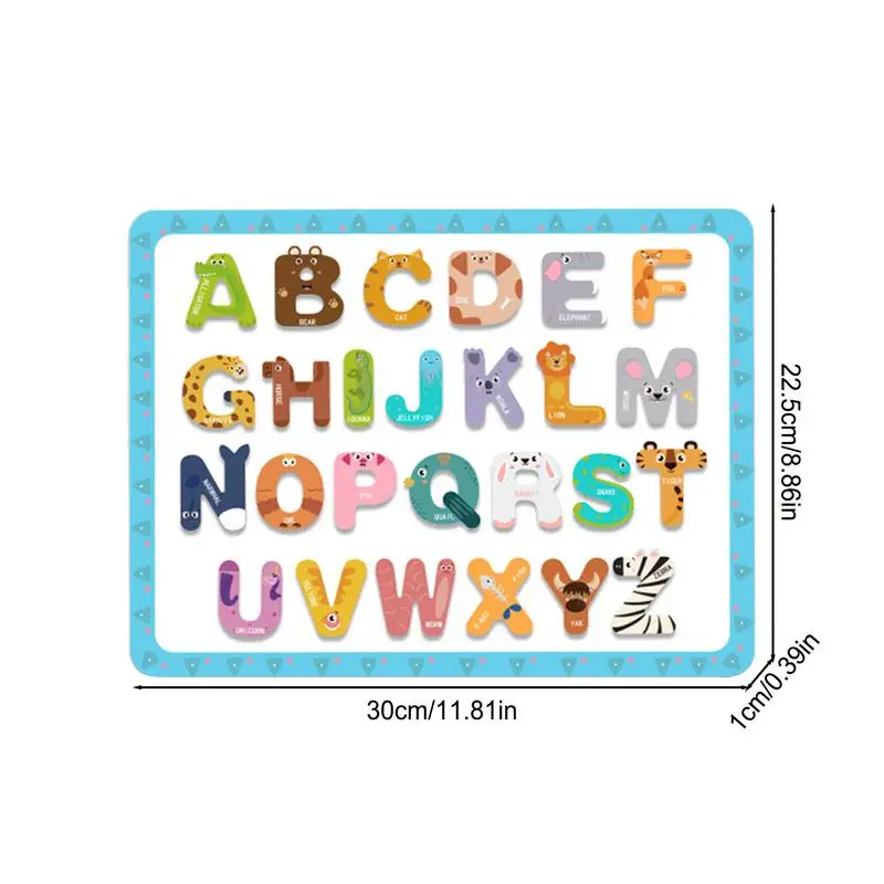 Magnetische alfabetletters Koelkast Lettermagneten met bord Kleurrijk speelgoed Educatieve spellen voor kinderen Spelling en leren