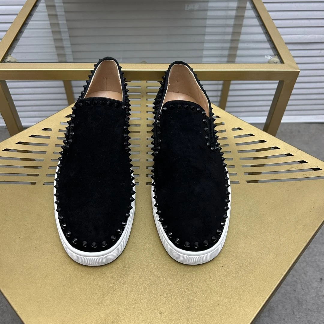 Fashion Design Summer Cl Loafer Low Top Men\'s Black Board Shoes Street Shot Causal Fashion Solid Single Women Flat Shoes