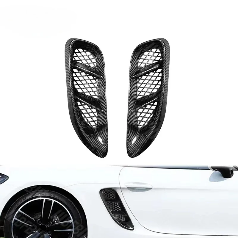 

Carbon Fiber Side Vents Exterior Fender Cover for Porsche 718 GTS Spyder 2016-2022 - Premium Grills Enhancement