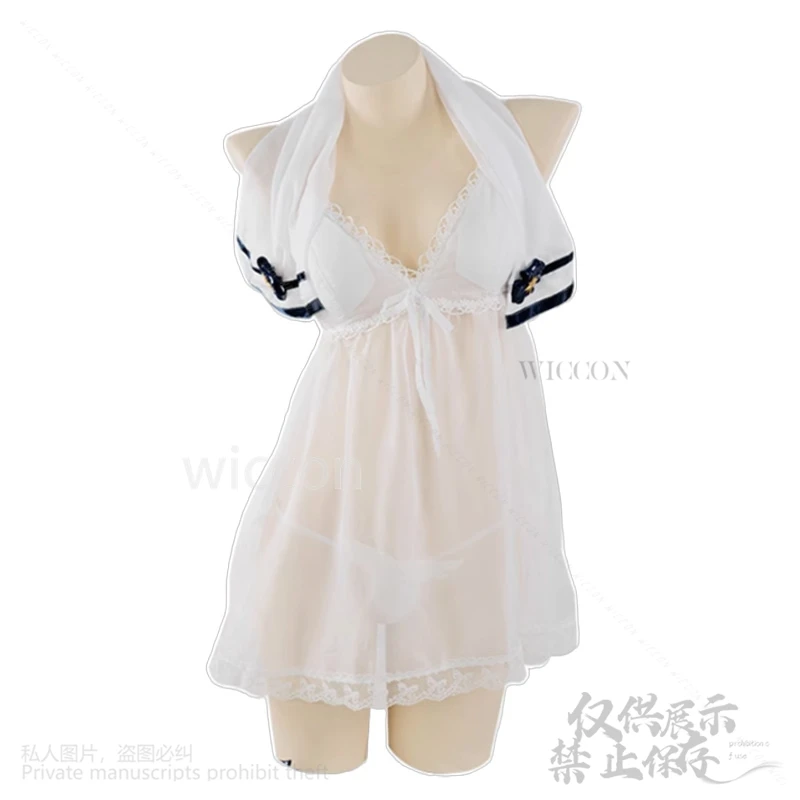 Anime Game NIKKE The Goddess Of Victory Cosplay Helen Costume Sexy Pajamas Chest Open Nightgown Homewear Sleepwear Customized