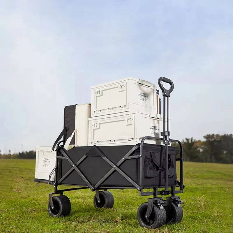 

Da Niu Foldable Wide Wheels Camping Trolley Beach Garden Utility Cart Camper Van Heavy Duty Portable Outdoor Folding Wholesale