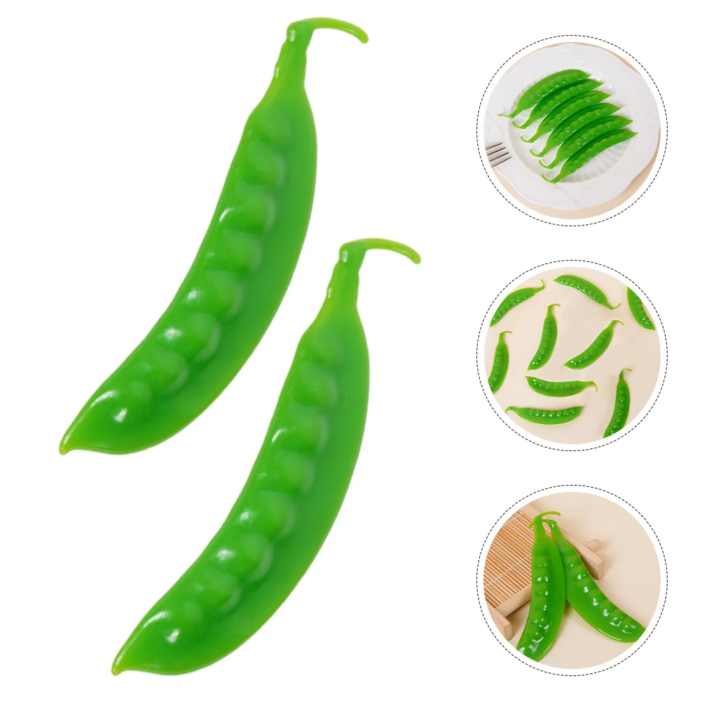 

10Pcs Artificial Bean Pod High Realism Fake Vegetables for Decorative Use Longlasting Material Resists Fading Perfect for Shop