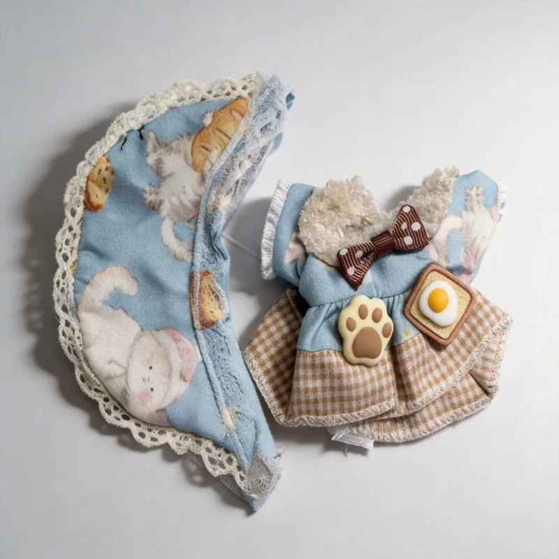 17cm Doll Clothes Set for Small Dolls, Includes Dresses, Tops, Bottoms, Hats, and Accessories (Multiple Styles)