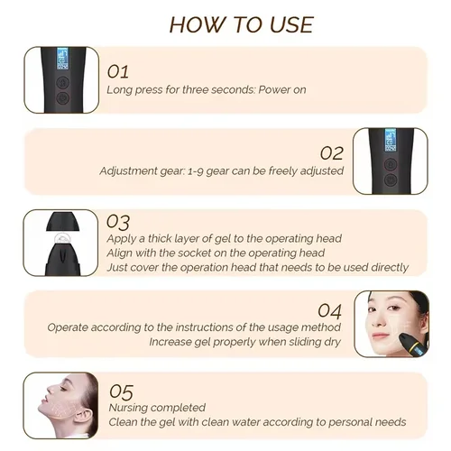 Imagen 2 del producto Máquina de Estiramiento Facial Hifu, uso doméstico, rejuvenecimiento Facial, estiramiento, reafirmante, eliminación de arrugas, levantamiento SMAS, dispositivos de belleza antienvejecimiento