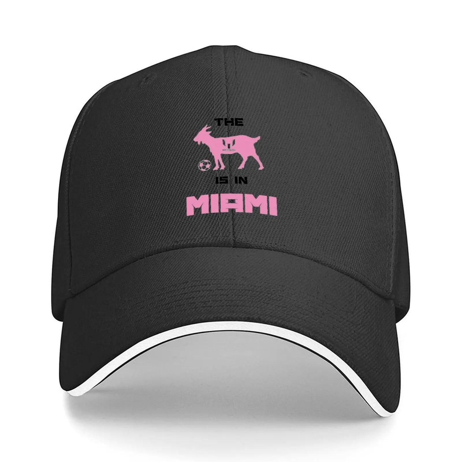 

The goat is in miami Baseball Cap Streetwear Luxury Hat Hip Hop Hat Baseball Cap Elegant Women's Hats Men's