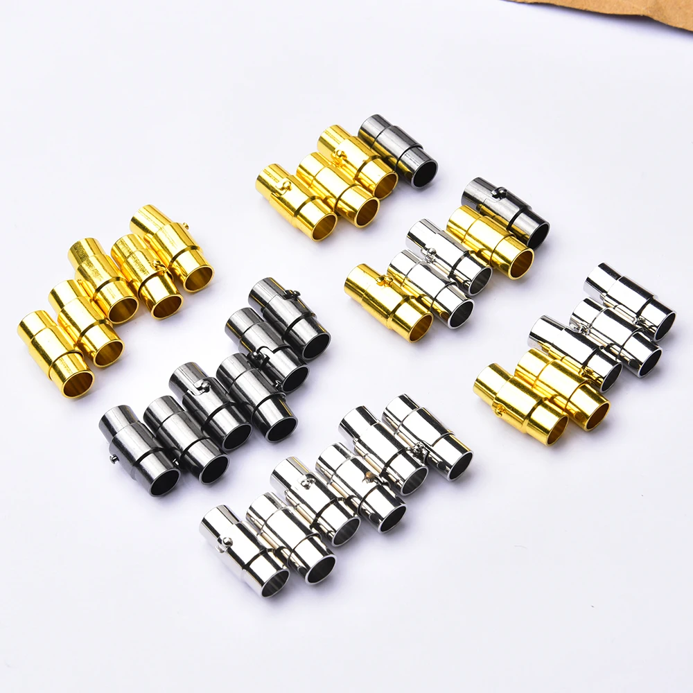 New 5pcs 6Mm Metal Buckle Detachable Cord Ends Lock Stoppers For Shoelace Sportswear Apparel Rope Accessories