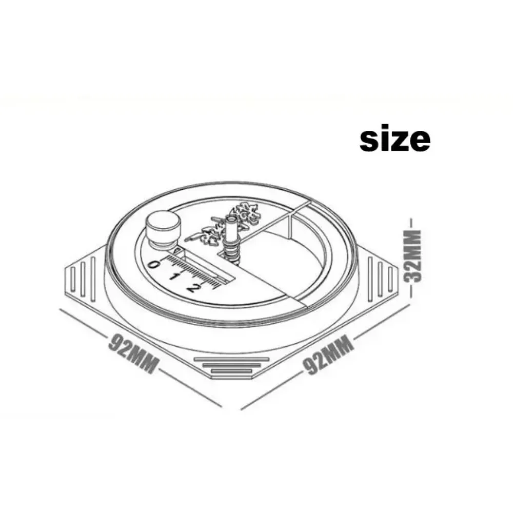 

MS-075 Tungsten Steel Precision Circular Cutter - Stepless Adjustment(1-50mm)for Round Stickers & Assembly Model Making DIY Tool