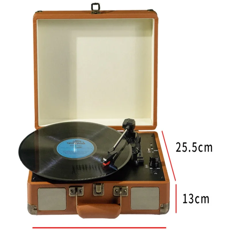 bluetooth plug-in vinyl record player portable outdoor audio vintage gramophone