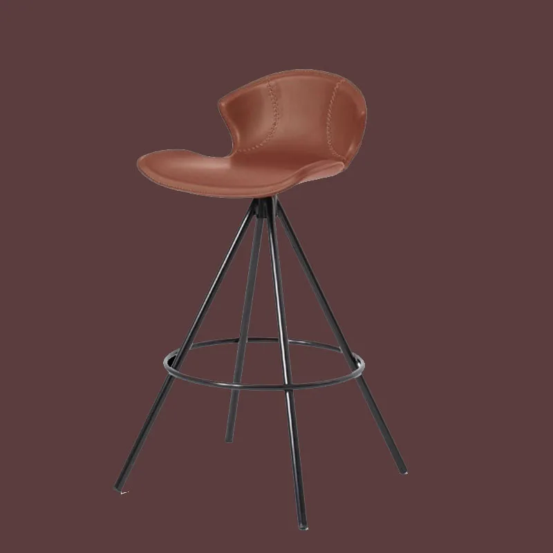 Height Bedroom Barstools Design With Back Metal Designer Aesthetic Wishbone Bar Chairs Long Balcony Taburete Alto Home Furniture