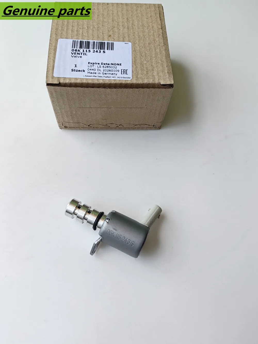 

Genuine Oil Pump Control Valve OEM 06K115243A 06K115243L 06K115243S 06K115243R For Audi A3 A4 A5 A6 Q3 Q5 Q7 Macan Jetta Tiguan