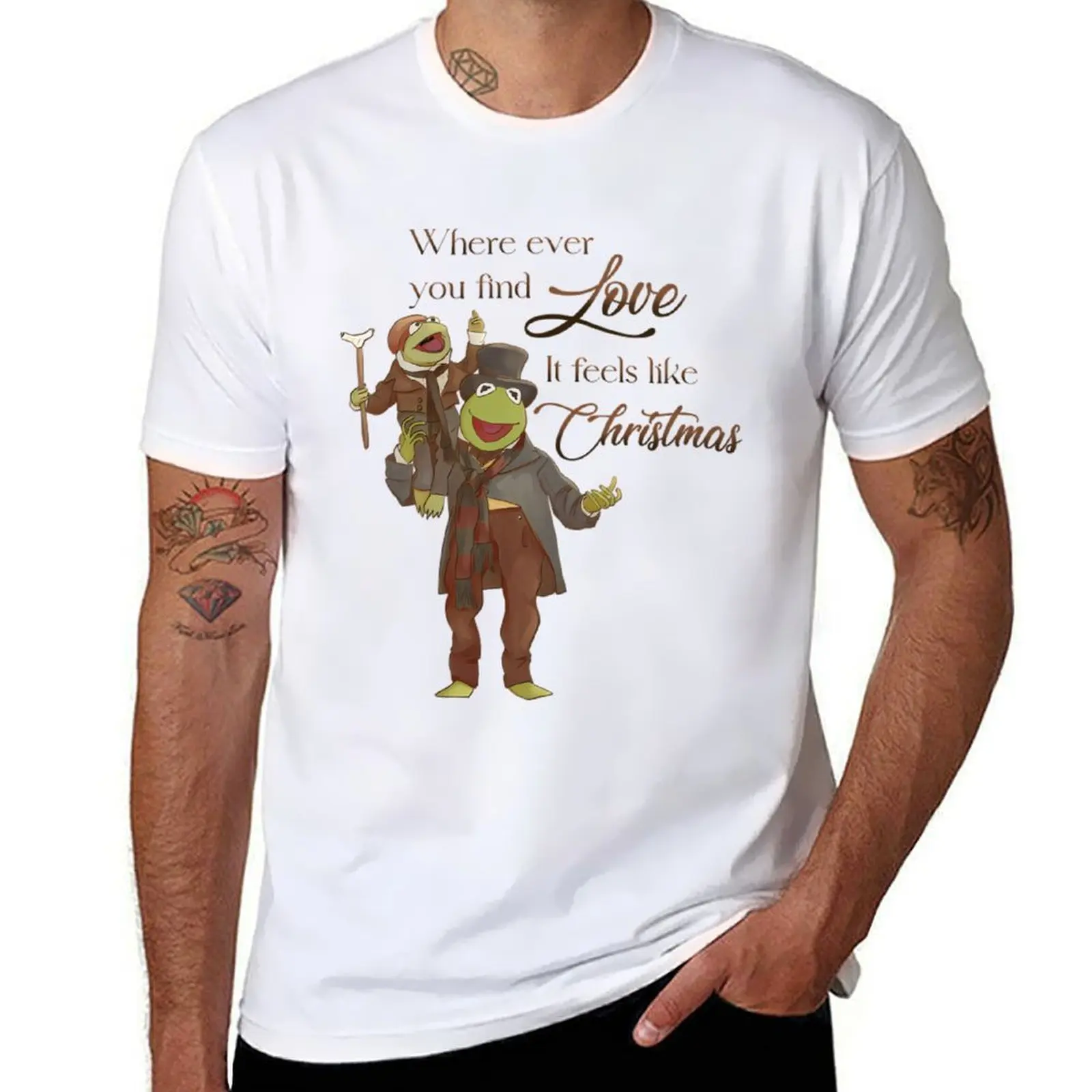 

It Feels Like Christmas T-Shirt man t shirt luxury man t shirt heavy cotton T-Shirt