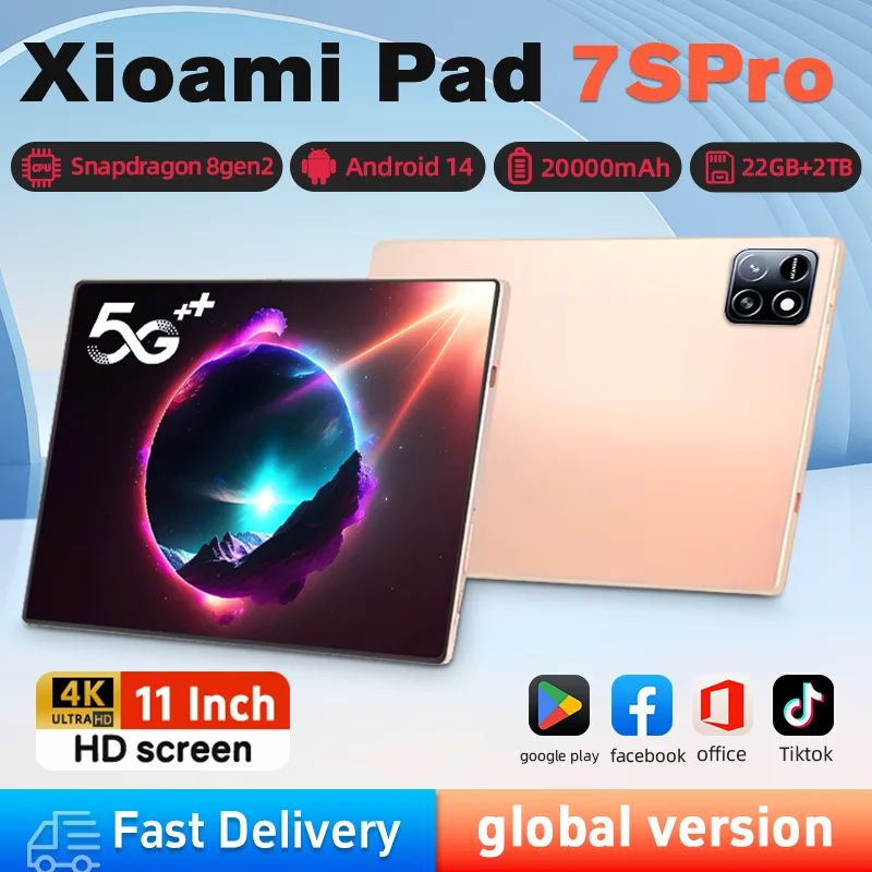 2025 NEW Original MI Pad 7 Pro Tablet 11inch Snapdrago 8gen2  HD 4K Android 14 22GB+2T 20000mAh 5G Dual SIM WiFi GPS Tablet PC