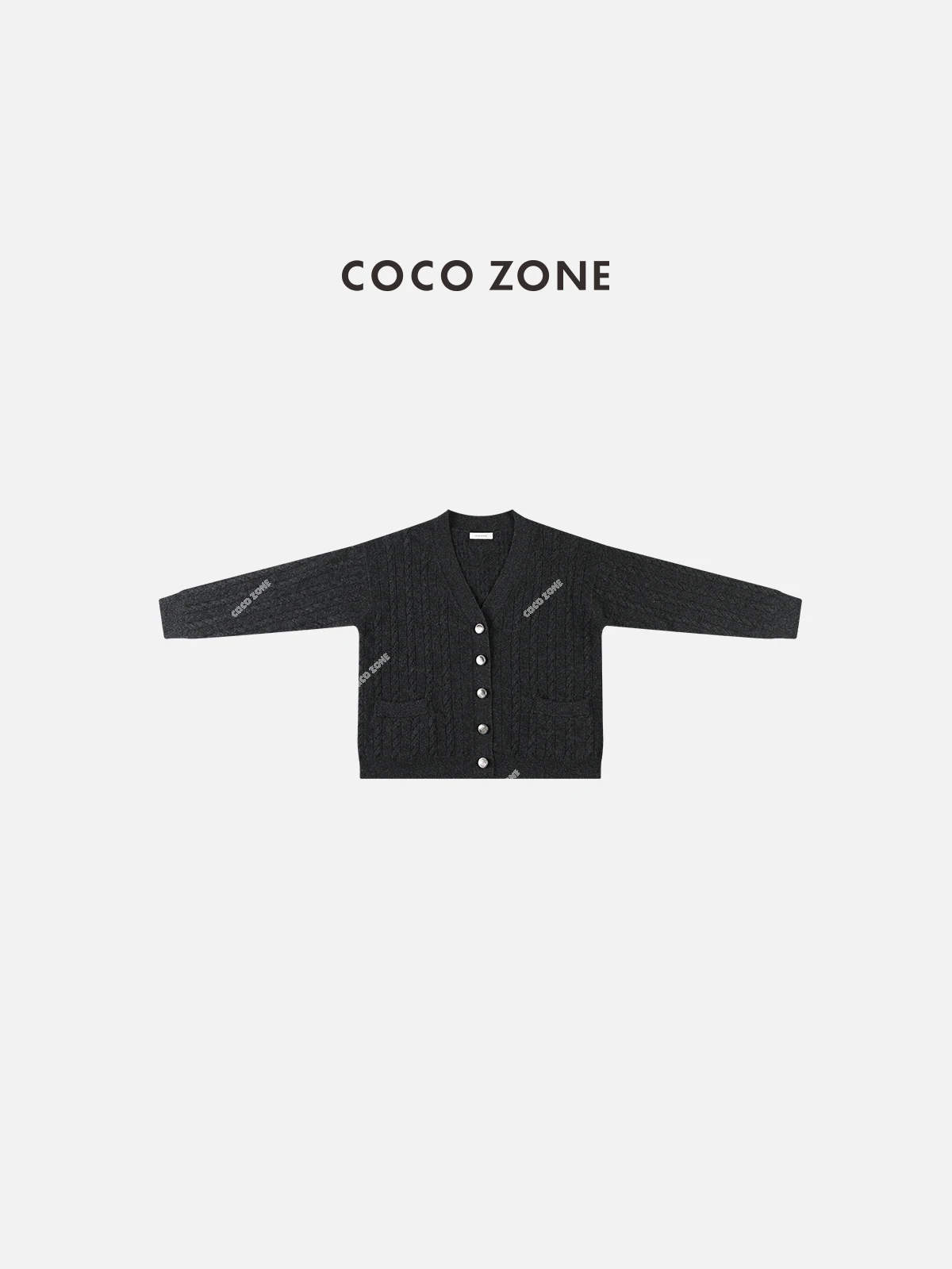 

Женский кардиган с V-образным вырезом на одной пуговице, вязаный, средней длины, в полоску, стандартный крой, длинный рукав, из смесовой шерсти, весенняя мода