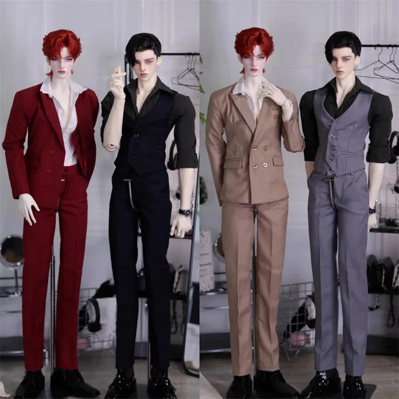 

Одежда для куклы BJD размера Uncle, для куклы ID75, костюм, куртка, брюки, жилет, комплект, аксессуары для кукол (кукла в комплект не входит)