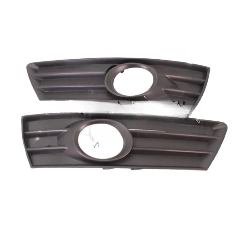 Black Front Bumper Fog Light Grille Cover Fog Lamp Bezel Lower Bumper Grille Trim Replacement Exterior Accessories for 2008‑2012