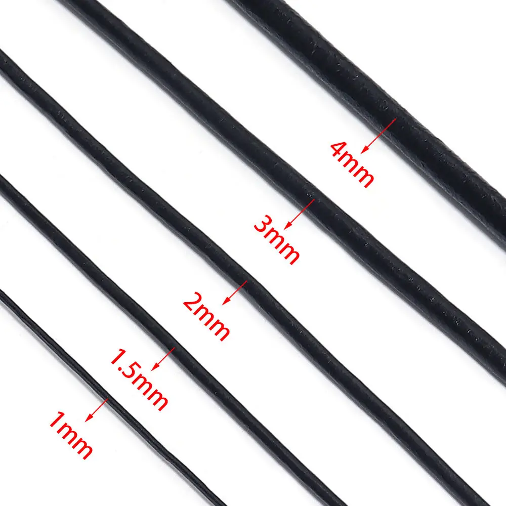 Color pure cowhide round rope leather rope wholesale smooth painted first layer cowhide rope diy handmade accessories
