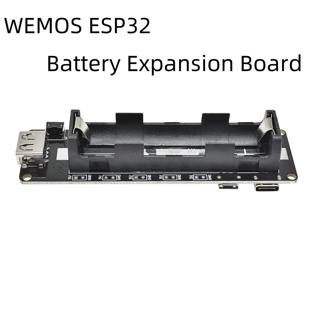 WEMOS ESP32 18650 Lithium Battery Shield V3 Mobile Power Expansion Board Module 3V/1A Micro USB For Arduino