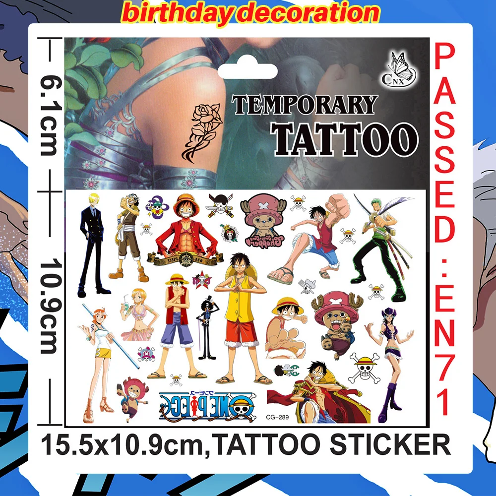 One Piece Geburtstagsparty-Dekorationsset Anime-Figur Luffy Zoro Teller Tischdecke Kuchendekoration Partyzubehör Geburtstagsgeschenke – Detail 29