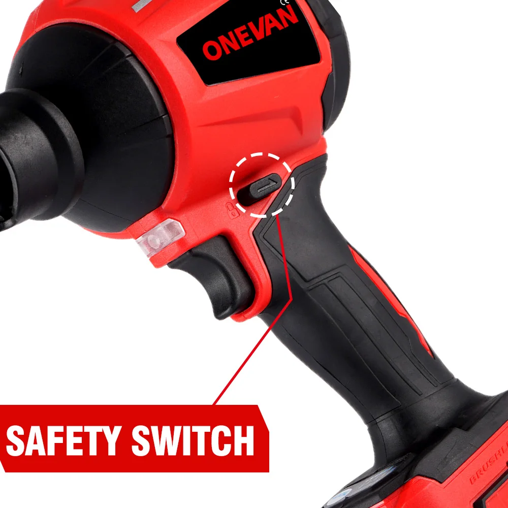 ONEVAN 80000RPM Brushless เครื่องเป่าลมไฟฟ้าไร้สายทําความสะอาดเครื่องกวาดชาร์จ Dust Blower สําหรับ 21V 18V แบตเตอรี่