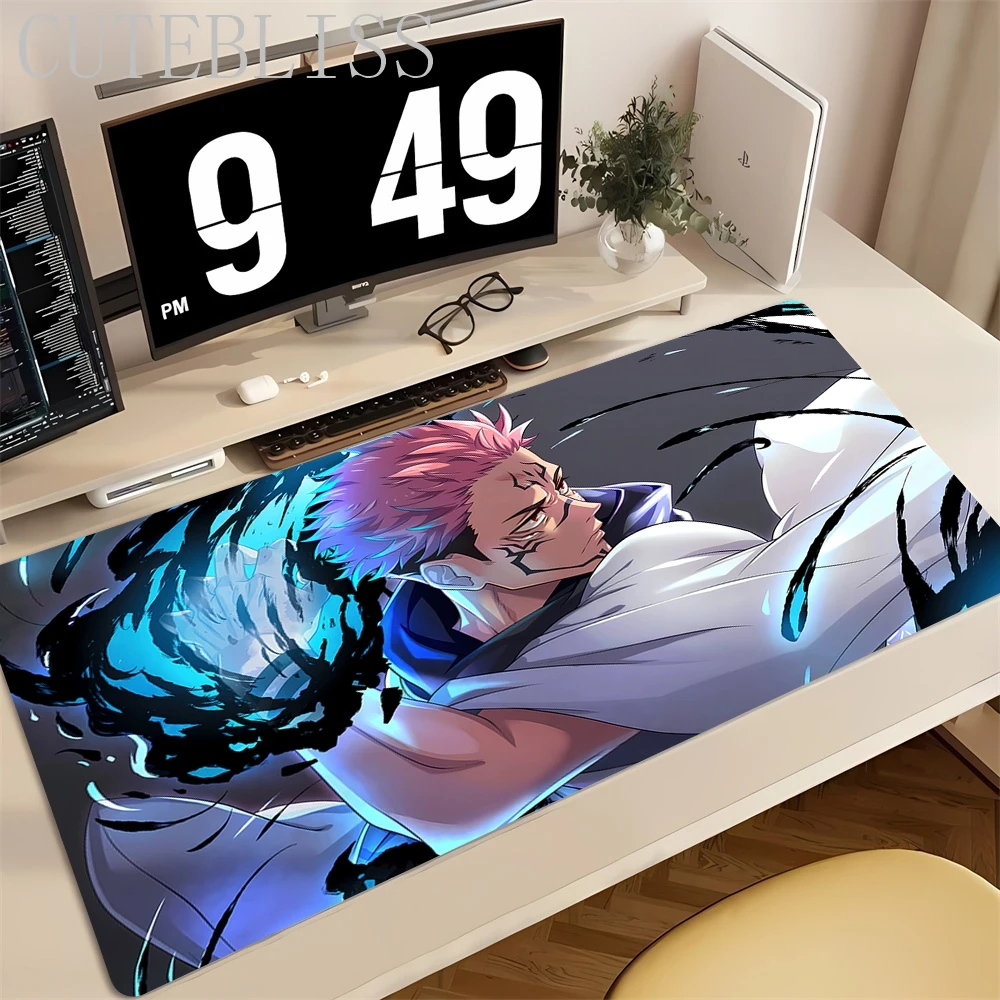 Jujutsu Kaisen Gojo Mousepad Japan Hot Anime Mauspad PC Coole Gaming Tastatur Teppich XXL Laptop Erweiterte Schreibtisch Matte Neue Gamer Teppich