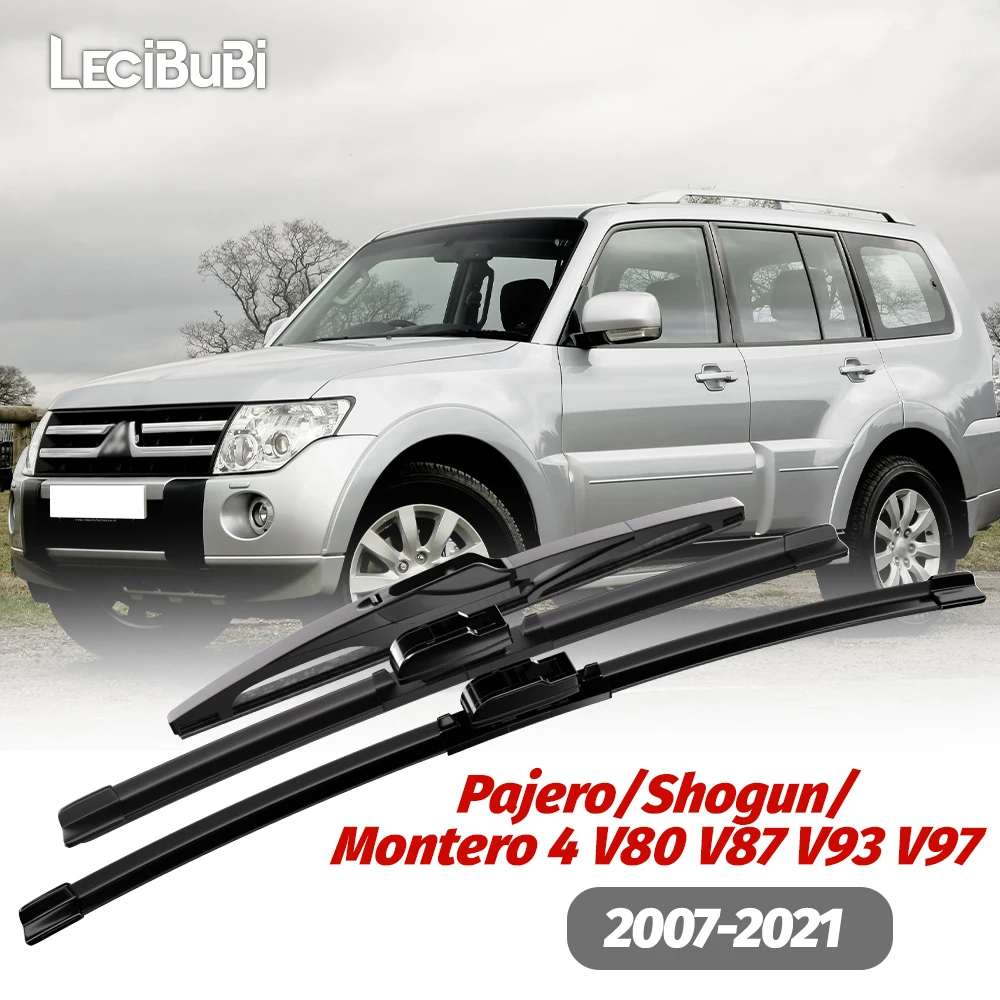 1set Front & Rear Windshield Wiper Blades Windscreen Wipers For Mitsubishi Pajero Shogun Montero 4 V80 V87 V93 V97 2007-2021