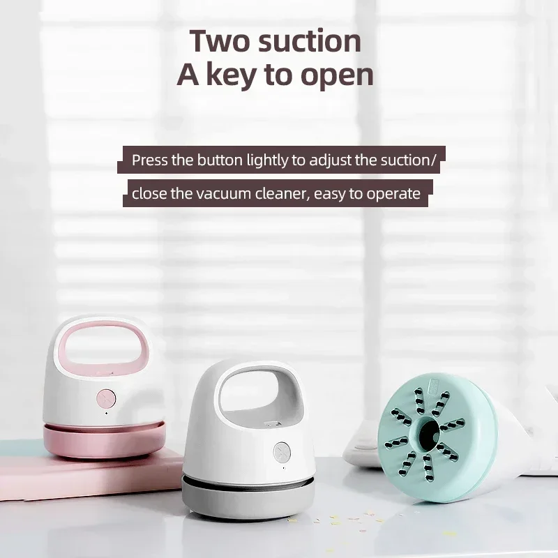 Youpin Xiaomi Wireless Mini Desktop Vacuum Cleaner Silent Cleaner Office Desk Study Desk Cleaning Expert Student Exquisite Gif