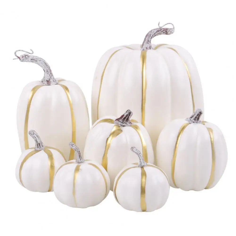 Veelzijdige Pompoen Decor Herfst Oogst Decor Set Kunstmatige Pompoenen Voor Boerderij Middelpunt Halloween Decoreren Faux Plastic