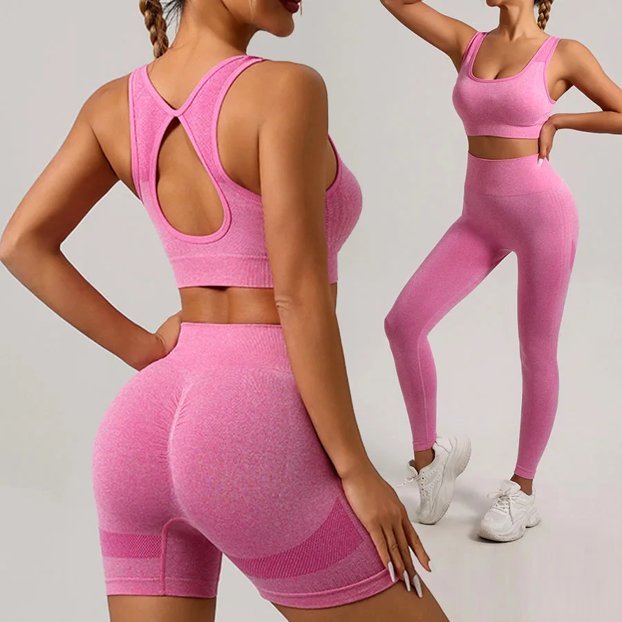

Женская спортивная одежда, комплект для йоги, спортивный костюм из 2 предметов, одежда для тренировок в тренажерном зале, укороченный топ с короткими рукавами, леггинсы с высокой талией, спортивная одежда для фитнеса