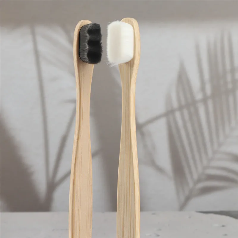 4Pcs Extra Soft Bamboo Toothbrushes for Sensitive Gums,with Individual Paper Box