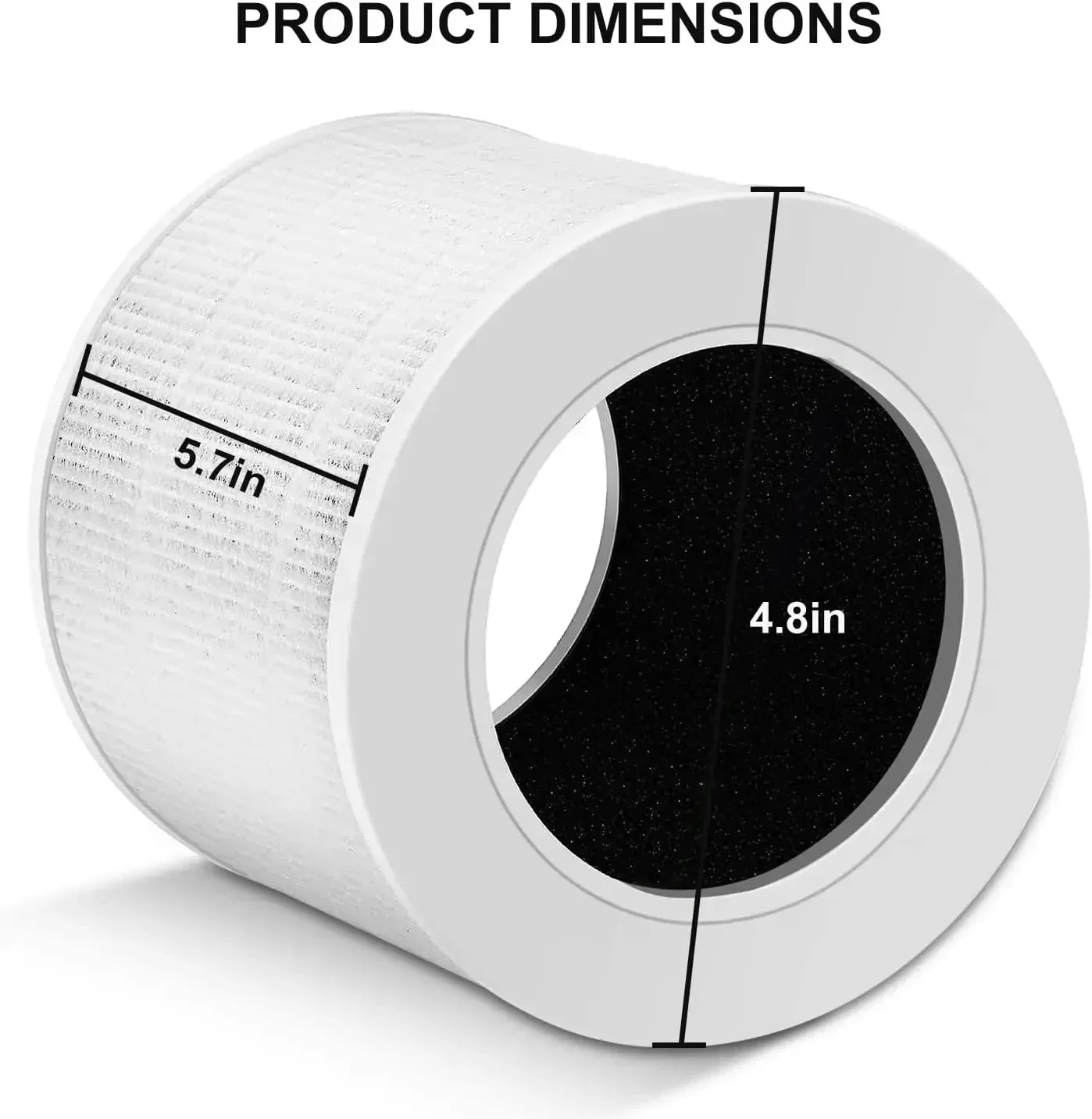 Air Purifier Filter High Efficiency HEPA Activated Carbon Filter Set Replacement Compatible For LEVOIT-Core Mini/Mini-RF