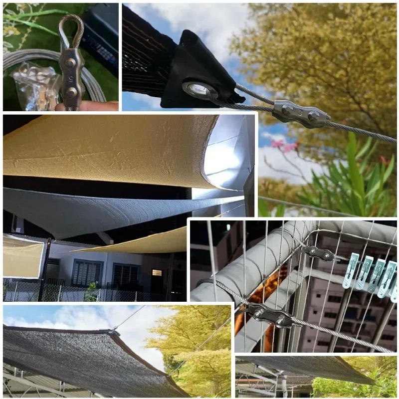 U-Type Grampo Grampos de Fio, 304 Aço Inoxidável, Clipe De Corda De Fio, Parafuso Cabo, Aparelhamento Grampos De Hardware, M2, 3, 4, 5, 6, 8, 10mm, 1Pc