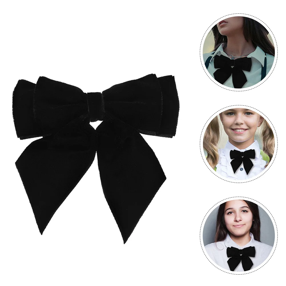 

2pcs Bow Tie For Men Pre-Tied Black Tuxedo Bowtie Brooch Pin Formal Wedding Party Retro Ribbon Sweater Accessory Durable Fabric