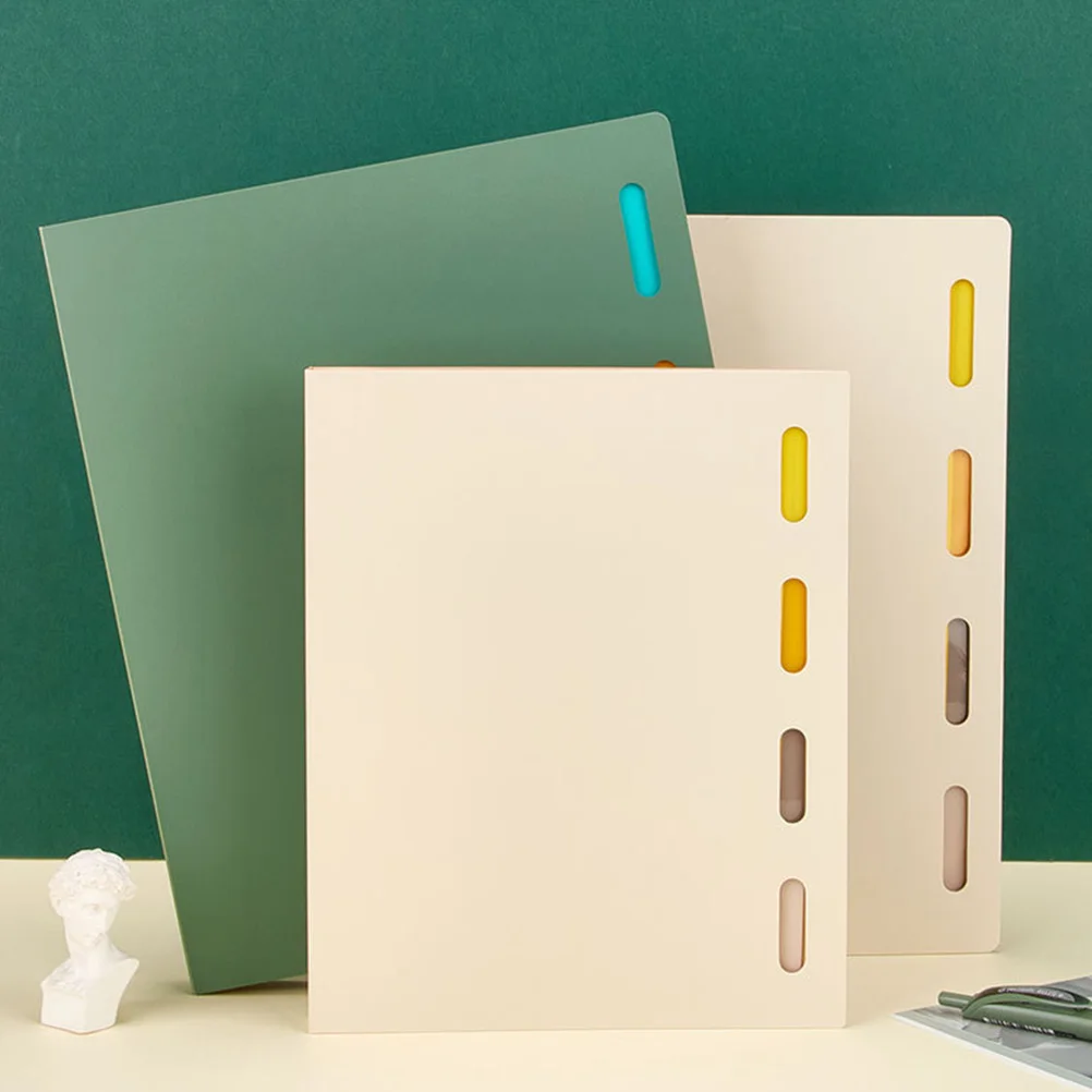 1 مجموعة 1 مجموعة A5 فضفاضة ورقة غطاء للكمبيوتر الدفتري انفصال الموثق مقاومة للاهتراء هارد شل واقية للطلاب اللوازم المكتبية #2