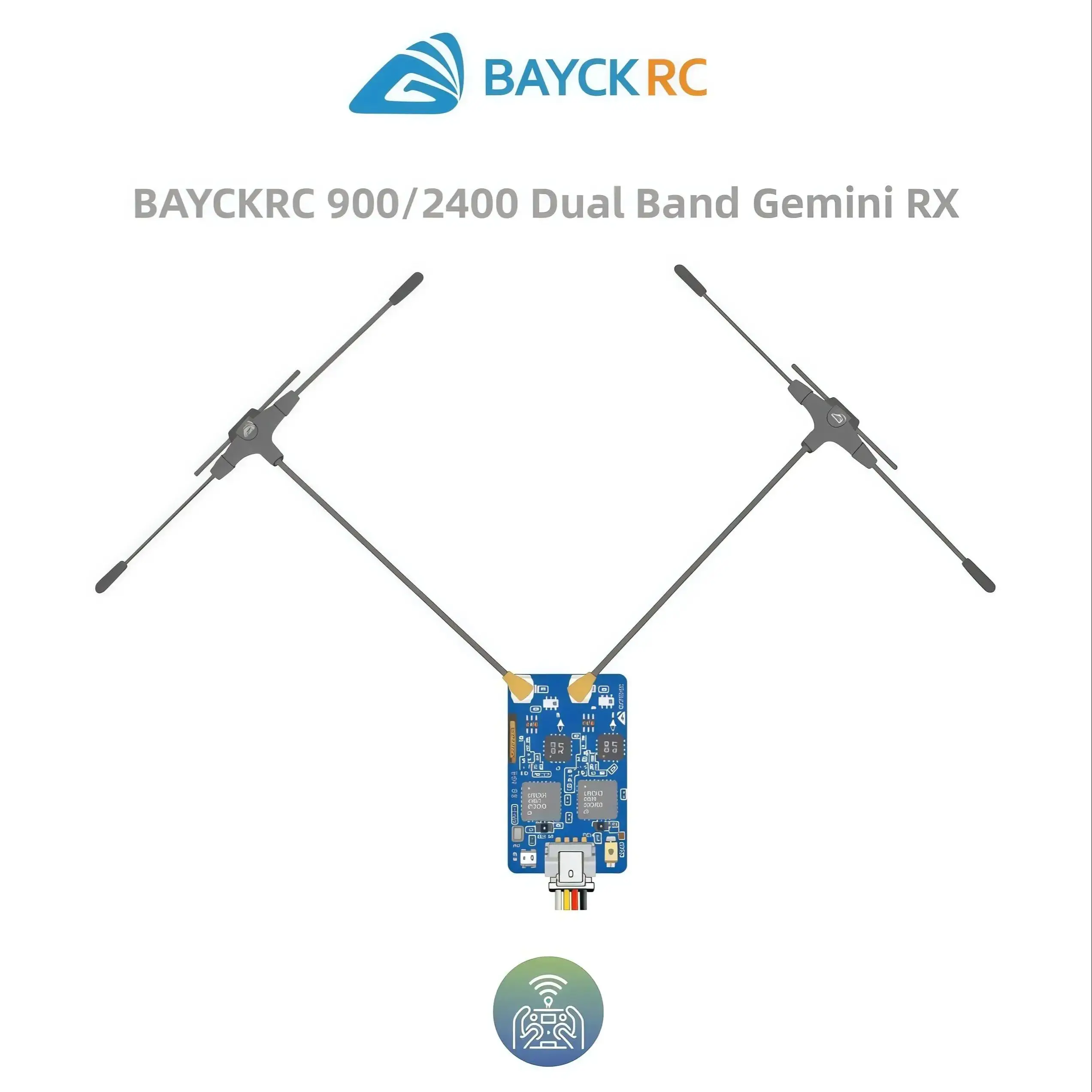 BAYCK 900MHz 2.4GHz 915M ELRS Dual Band Gemini Receiver ExpressLRS RX TCXO For RC FPV Racing Long Range Drone Fixed Wing