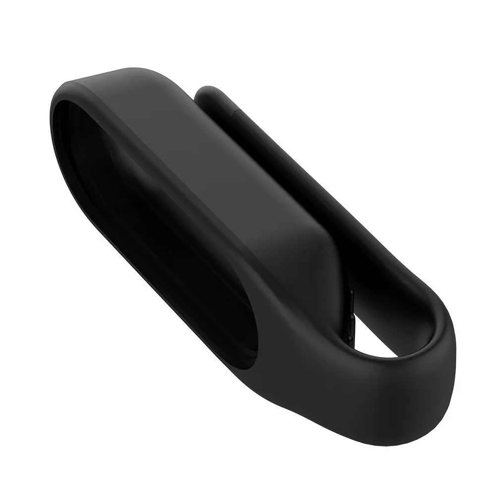 Silicone Watch Band Holder with Steel Clip Buckle Secure Smartwatch Strap Keeper for Office Sports