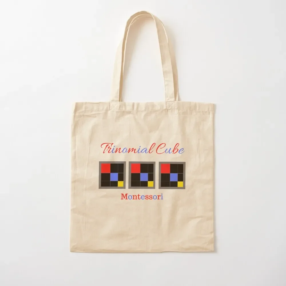 

Montessori trinomial cube Tote Bag Canvas stote bag reusable shopping bag