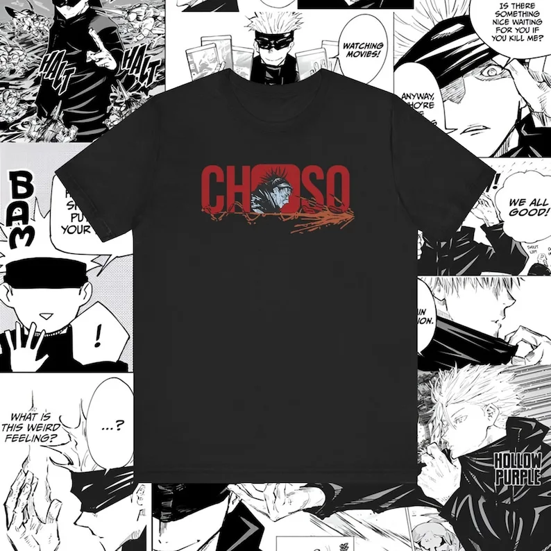 CHOSO Anime Vintage T-shirt Unisex,  Black Swordsman, Skull Knight, Graphic Anime Tee, Manga Shir