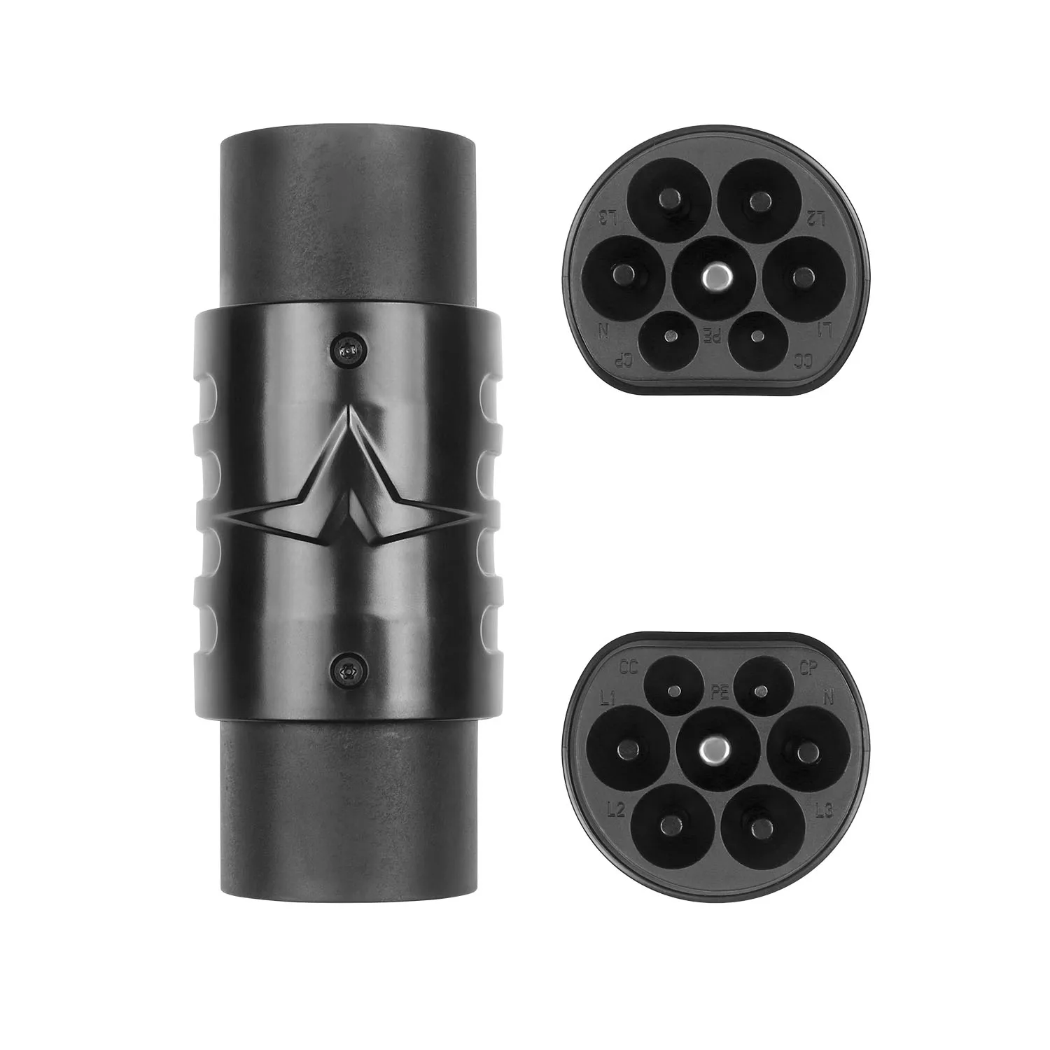 

Type 2 to GBT Adapter Three Phase 32A 16A, EV Charger Conversion Connector for Chinese Electric Vehicles EU Standard Waterproof