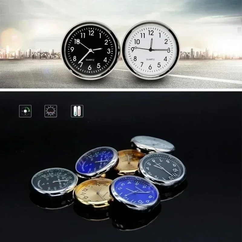 Mini Relógio Luminoso Para Painel De Carro, Relógio Digital Universal De Quartzo Em Ornamento Automático Para Acessórios