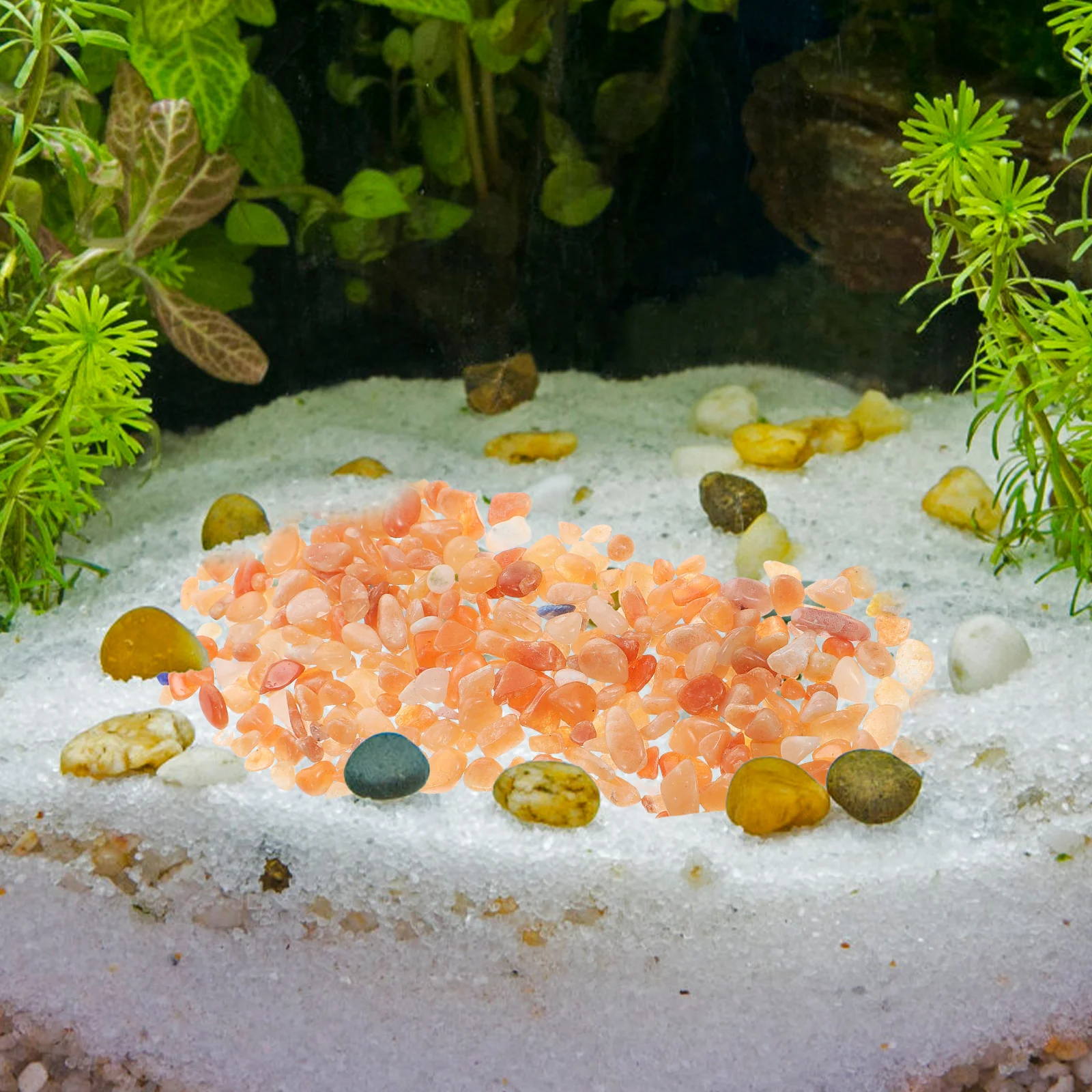 

1Pack Crystal Stone Aquarium Fish Tank Decor Natural Material Safe No Harm Smooth Effect Long Lasting Beauty Stone Decoration