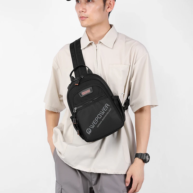 Chest Bags Men's One Shoulder Crossbody Bag Large Capacity Outdoor Sports Leisure Fashion Small Shoulder Bag Backpack mochila