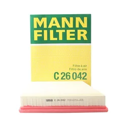 MANN FILTER C26042 Air Filter For JAGUAR F-Pace(X761) XE(X760) XF LAND ROVER Range Rover Velar LR092258 T4A6124 GX73-9601-BA