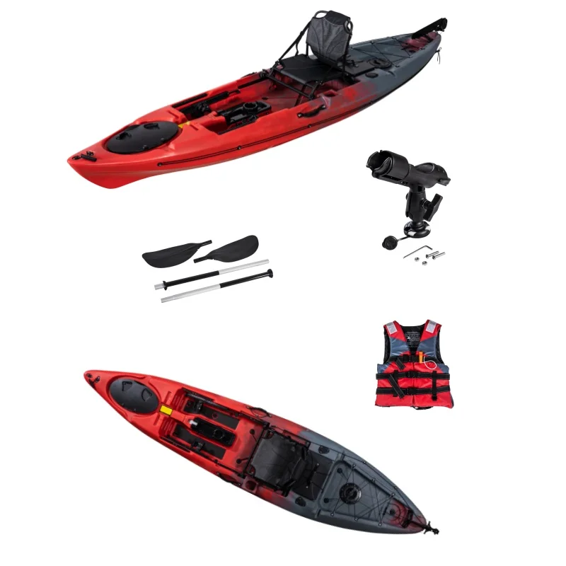 

Каяк LSF 11FT Ocean для морской рыбалки, одноместный, из прочного пластика LDPE Huall