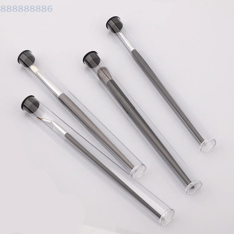 حامل قلم دوار أنبوب تخزين أسطواني شفاف من مادة PVC خفيف الوزن لفرشاة المكياج صندوق تغليف الهدايا لمستلزمات المدارس المكتبية