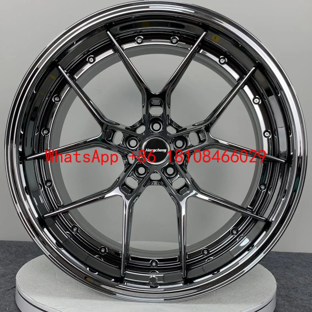 

Колесные диски для легковых автомобилей с индивидуальной полированной кромкой, 2-составные, 5x120, 5x130, хромированные, 18-26 дюймов, вогнутые, с глубокой полкой