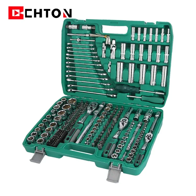 New Design 216 Pcs Automotive Car Tool Socket Spanner Auto 72 Teeth Ratchet Wrench Sockets Sets Hand Tools