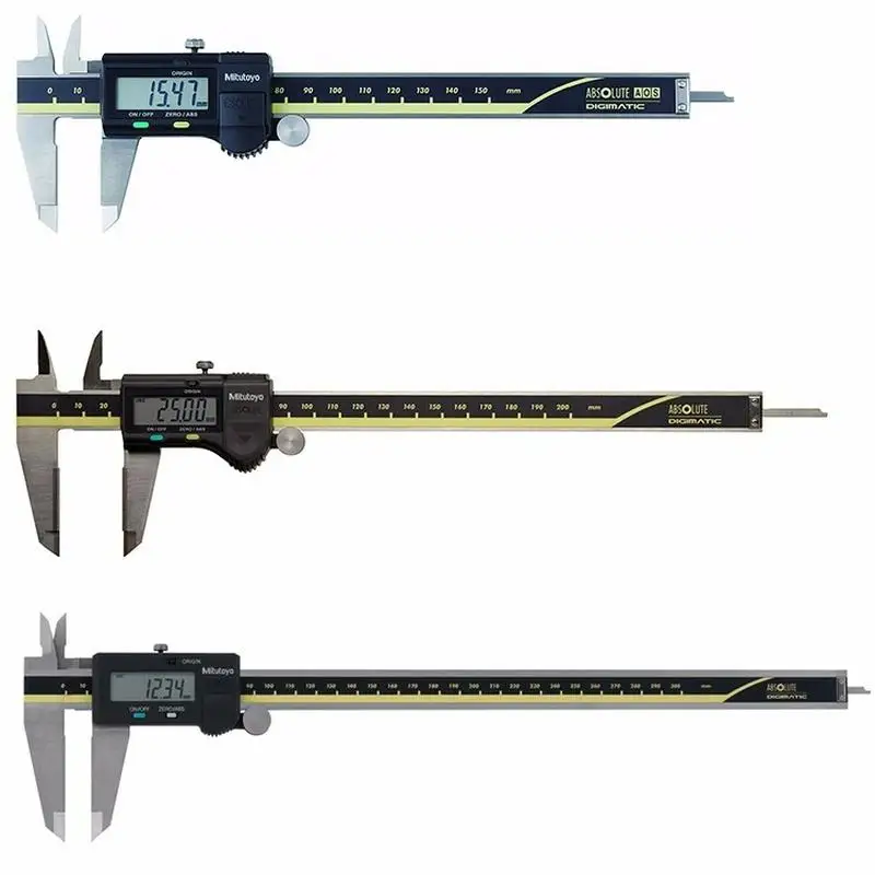 Imagem -04 - Mitutoyo-lcd Digital Vernier Caliper Medição Eletrônica Aço Inoxidável 0150 mm 0200 mm 0300 mm