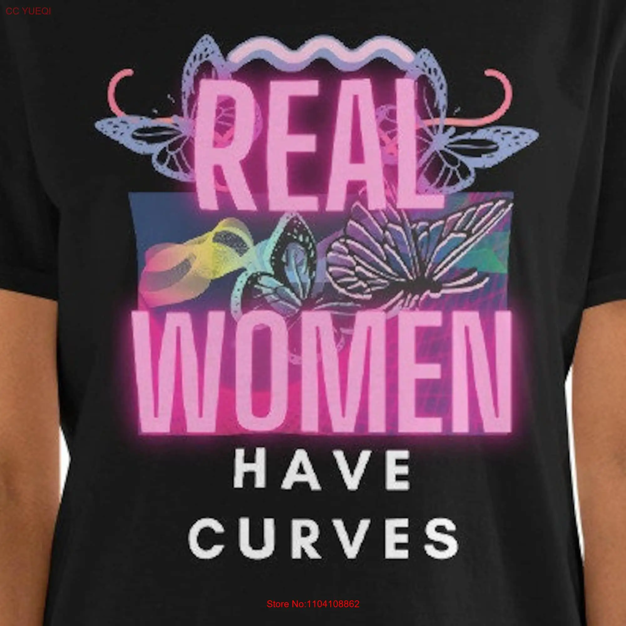 Real Women Have Curves  T Shirt long or short sleeves